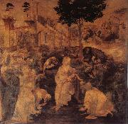 LEONARDO da Vinci, The adoration of the Konige